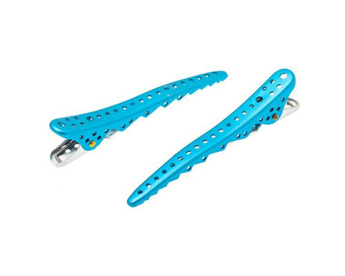 Комплект зажимов Shark Clip (2 штуки), YS-Shark light blue metal